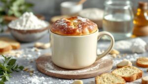 Kein Brot daheim? Dieses schnelle Tassenbrot aus der Mikrowelle ist in 5 Minuten fertig und überraschend lecker