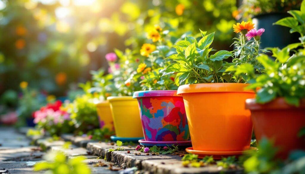 Kaufen Sie keine Töpfe aus Terrakotta mehr: dieses Basteln mit einer Zutat aus dem Garten verwandelt Ihre Plastiktöpfe vollständig