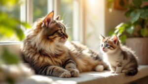 Alte Katze, neuer Kater: Die Zusammenführung von Senioren und Jungtieren birgt Herausforderungen – so gelingt es trotzdem