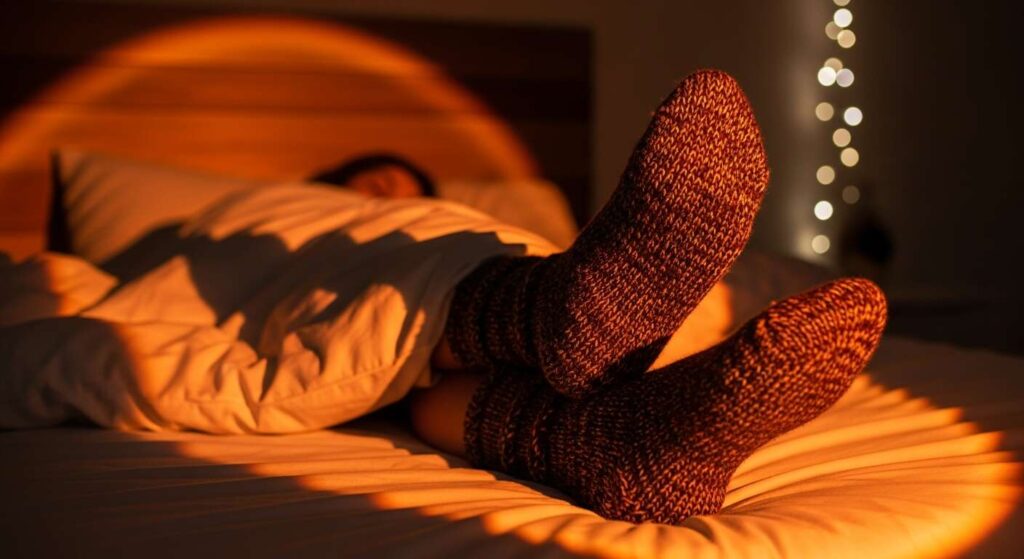 Wer Socken im Bett trägt, hat laut Schlafforschung einen entscheidenden Vorteil